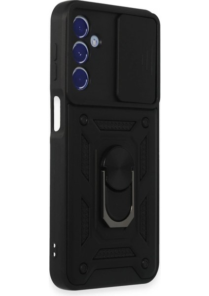 Samsung Galaxy M34 5g Kılıf Pars Lens Yüzüklü Silikon - Siyah fiyatları