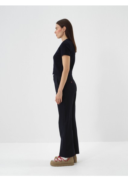 Kadın Lacivert Yumuşak Dokulu Regular Fit Kazak modelleri