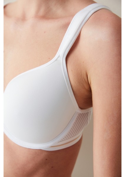 Beyaz Airy Form Balenli Toparlayıcı Etkili Balenli Sütyen