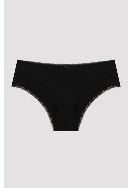 Daily Lace Pamuklu 3lü Gri Hipster Külot