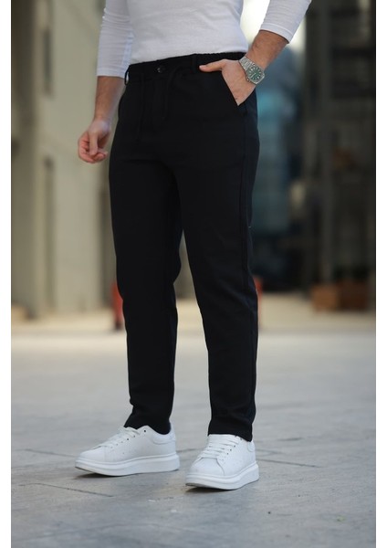 Erkek Beli Bağcıklı Jogger Pantolon
