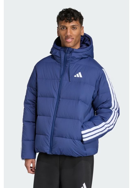 Erkek Mavi Mont Essentials Climawarm 3-Stripes Puffer Down