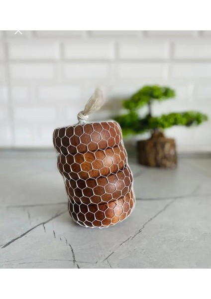 4 Adet Kayın Ağacından Üretilmiş Ahşap Doğal Çerezlik