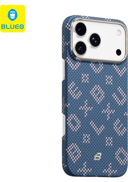 iPhone 17 Pro Max Uyumlu Magsafe Özellikli Suya Çizilmeye Dayanıklı Gilded Fiber Kılıf modelleri