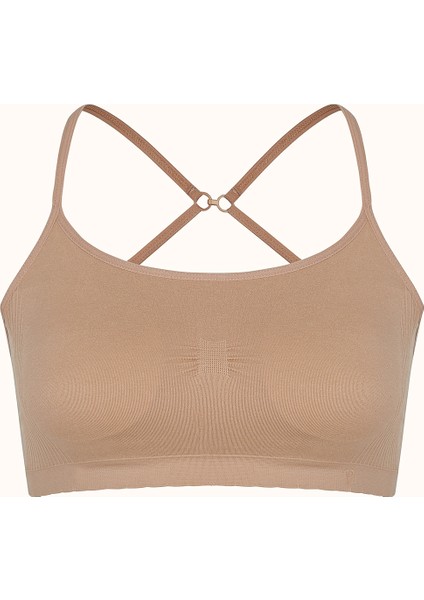 Ten Rengi Basic Kaplı Dikişsiz Balensiz Sütyen