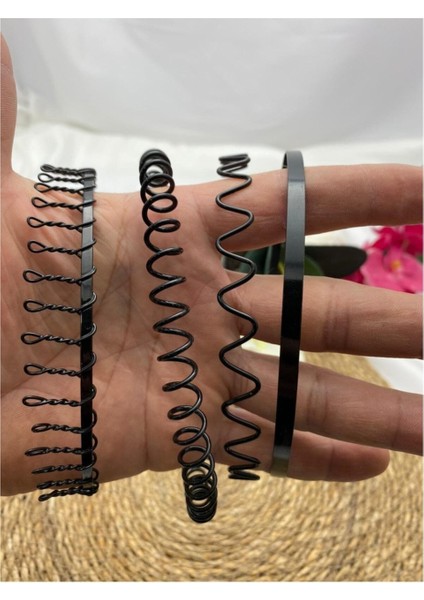 Taç Toka Siyah Metal Taç Erkek Kadın Sporcu Saç Taç 4 Parça Set fiyatları