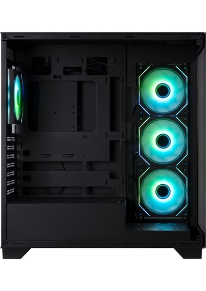 Ceto Premium Black 850W 80+ Bronze Psu 4X120MM Argb Fan Atx Temperli Cam Siyah Gaming (Oyuncu) Kasa fırsatları