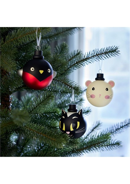 Ağaç Süsü, Hayvan-Çok Renkli, 3 Adet modelleri