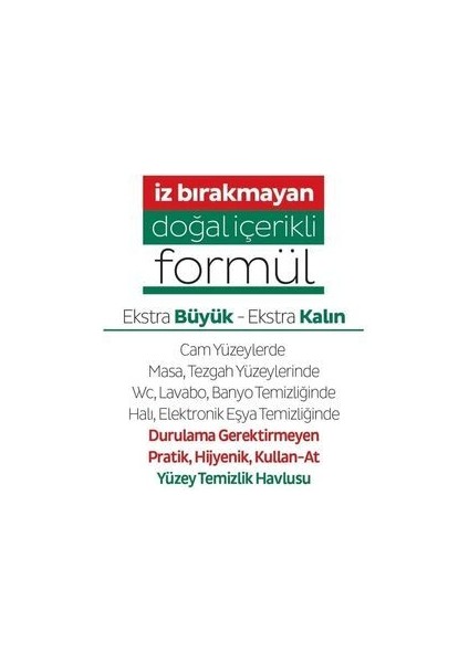 Easy Clean Yüzey Temizlik Havlusu 100 Yaprak Ekstra Kalın ve Hijyenik Temizlik indirimleri