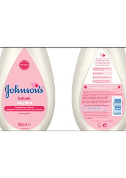 Bebek Losyonu 300 ml Doğal İçeriklerle Hipoalerjenik ve Dermatolojik Olarak Test Edilmiş modelleri