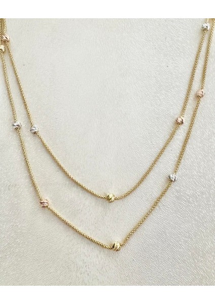 İtalyan Çift Sıra Dorika Toplu Altın Kolye fırsatları