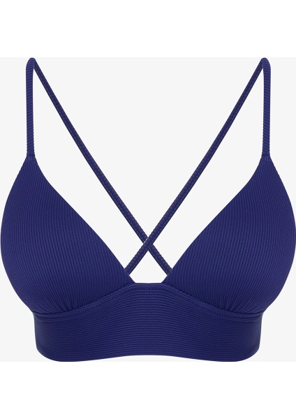 Lacivert Denver Push Up Bikini Üstü