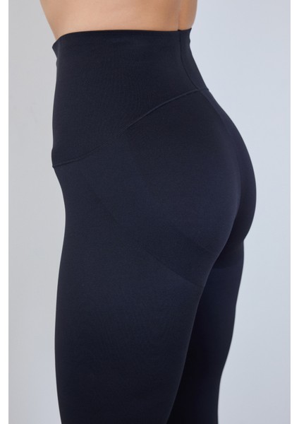 Siyah Extra Yüksek Bel Miracle Pop Up (Push Up) Tayt