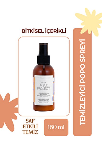 Temizleyici ve Yatıştırıcı Popo Spreyi Papatya ve Aloe Vera İçerikli 150 ml indirimleri