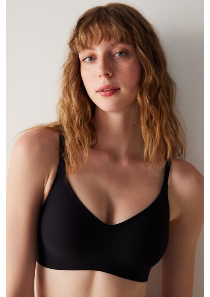 #izbırakmaz Invisible Siyah Balensiz Dikişsiz Görünmez Sütyen