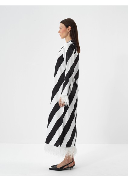 Kadın Siyah Formunu Koruyan Regular Fit Elbise modelleri