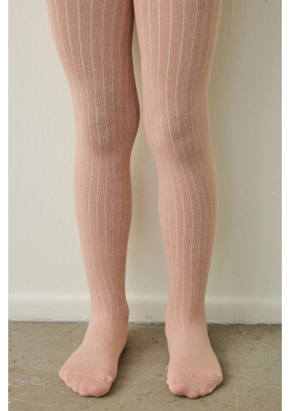 Pretty Rib Pembe 2li Külotlu Çorap