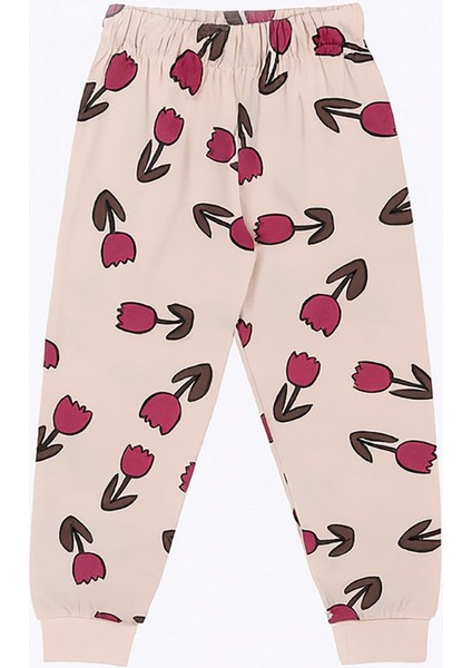Lale Desenli Kız Çocuk Pijama Takımı fırsatları