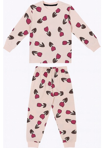 Lale Desenli Kız Çocuk Pijama Takımı indirimleri
