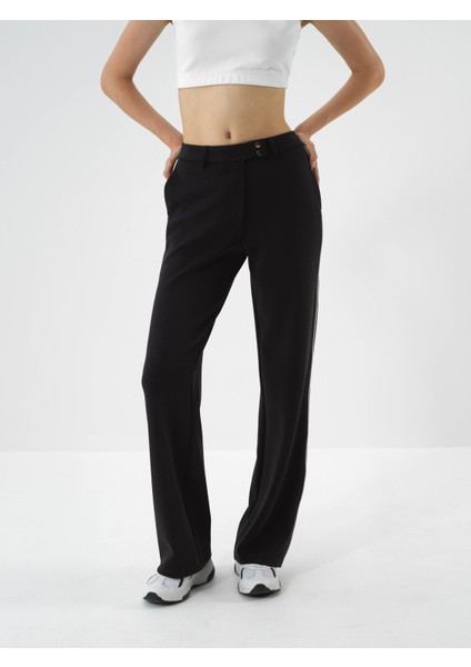 Kadın Siyah Modal Dokulu Regular Fit Sweat Pantolon fiyatları