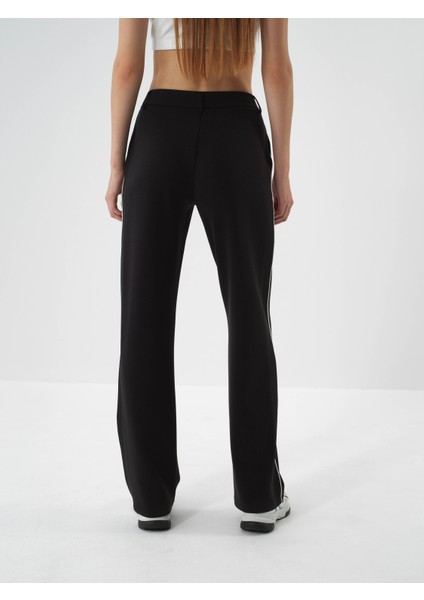 Kadın Siyah Modal Dokulu Regular Fit Sweat Pantolon fırsatları