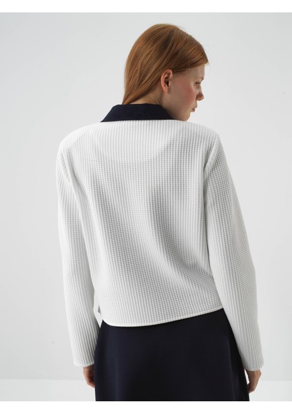 Kadın Ekru Modern Ekose Regular Fit Ceket fırsatları