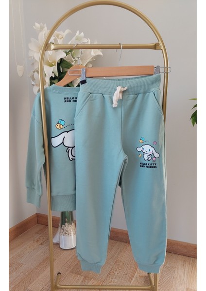 Yeşil Renkli,cinnamoroll Baskılı,kız Çocuk Eşofman Takımı fiyatları