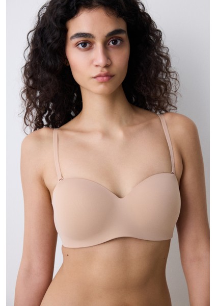 Straplez Multiway Bej Sütyen
