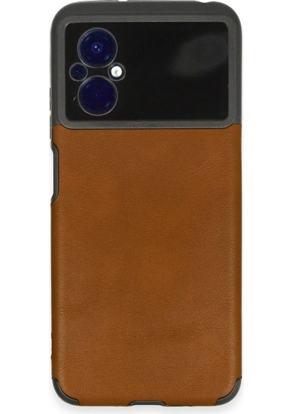 Xiaomi Poco M5 Kılıf Loop Deri Silikon - Kahverengi