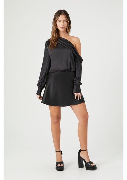 Tek Omuz Detayl Bluz