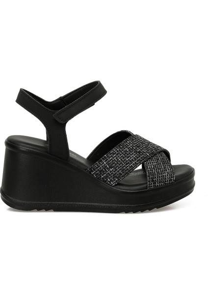 325071.Z 5fx Siyah Kadın Dolgu Topuk Sandalet