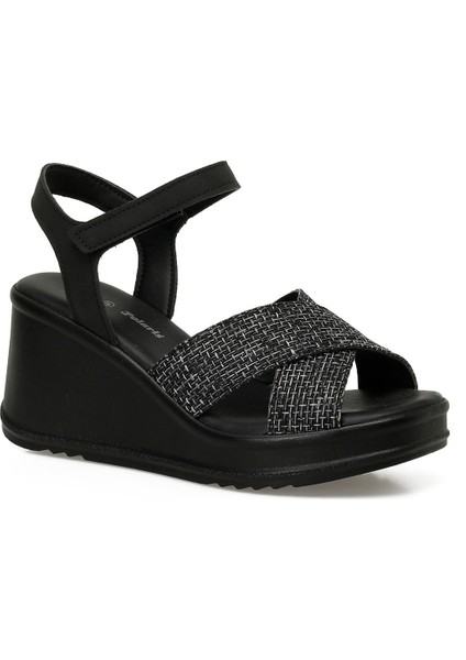 325071.Z 5fx Siyah Kadın Dolgu Topuk Sandalet