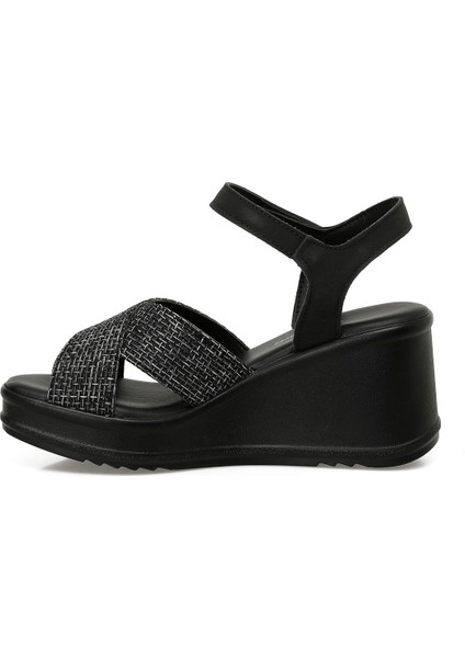 325071.Z 5fx Siyah Kadın Dolgu Topuk Sandalet