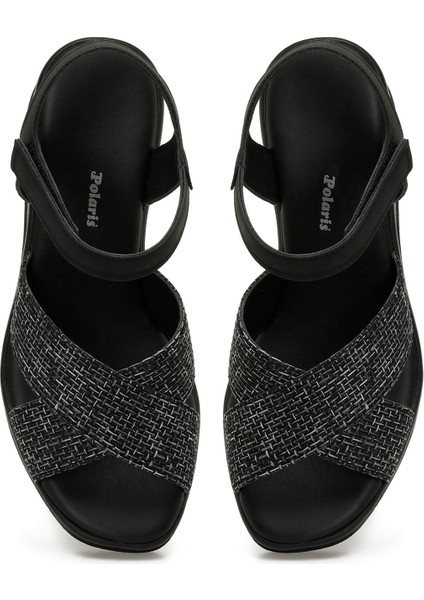 325071.Z 5fx Siyah Kadın Dolgu Topuk Sandalet