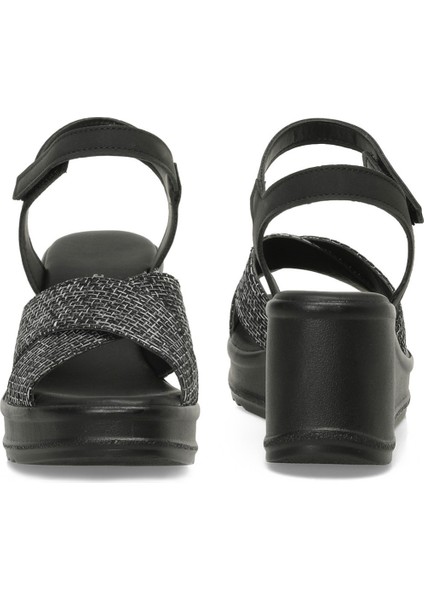 325071.Z 5fx Siyah Kadın Dolgu Topuk Sandalet