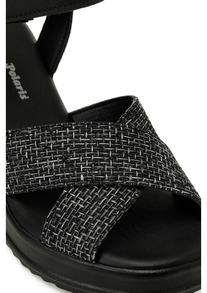 325071.Z 5fx Siyah Kadın Dolgu Topuk Sandalet