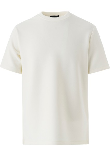 ERKEK KISA KOLLU BİSİKLET YAKA EKRU T-SHİRT fırsatları