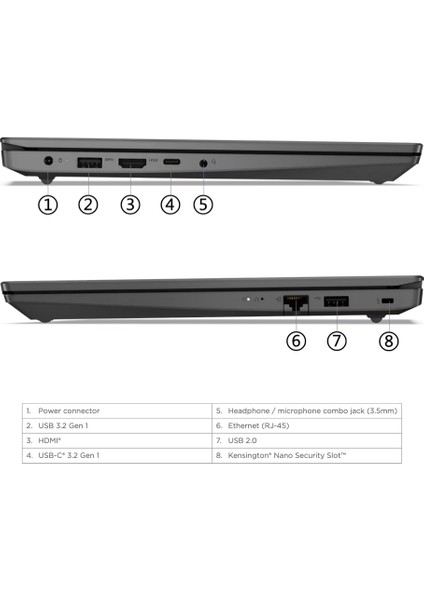 V15 G4 Intel Core I5-13420H 16GB 2 Tb SSD 15.6" Fhd W11HOME Siyah 83A100A5TR-S15