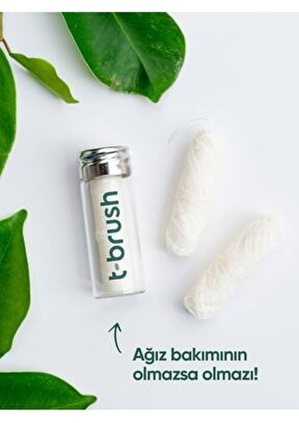 Naneli Doğal Diş İpi İnce Yapı 30m Plastiksiz Cam Şişede Ekolojik Seçim indirimleri