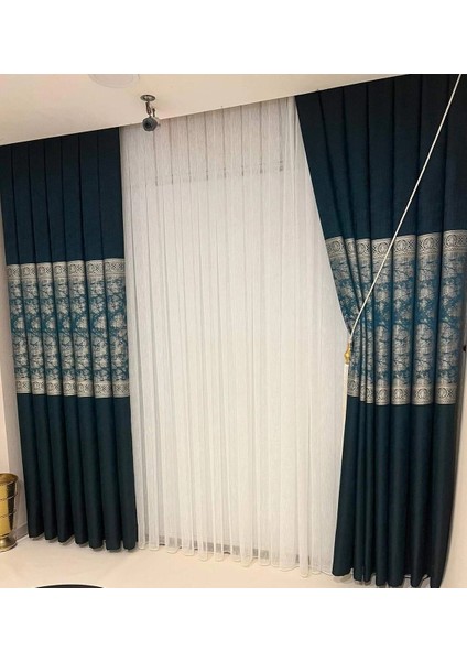 Nivemeshome Nina Yeşil 1/3 Sık Pileli Fon Perde Apm modelleri