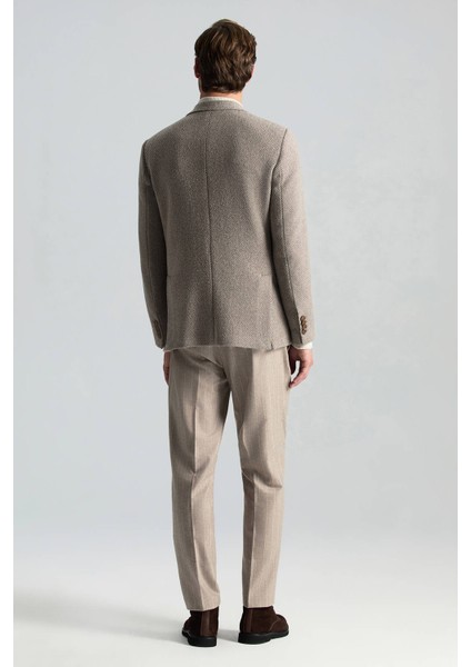 Italyan Yün Kaşmir Tütün Rengi Blazer Ceket fırsatları