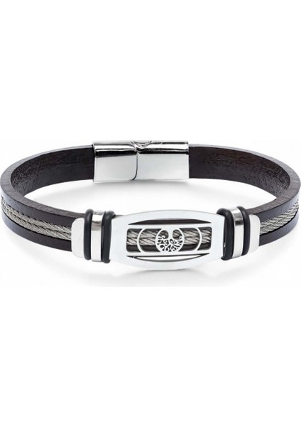 Hayat Ağacı Desenli Çelik Halatlı Erkek Bileklik 31834B17D3 indirimleri