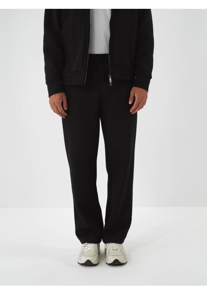 Erkek Siyah Pamuk Dokulu Oversize Sweat Pantolon fiyatları