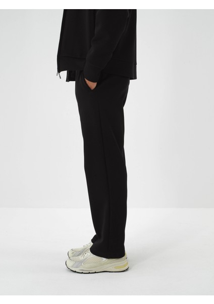 Erkek Siyah Pamuk Dokulu Oversize Sweat Pantolon fırsatları