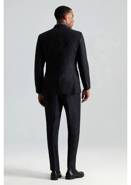 Saf Kaşmir Antrasit Blazer Ceket modelleri