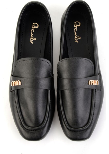 Siyah Kadın Loafer Ayakkabı K01688011609 fırsatları