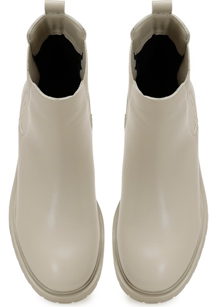 25K-6016 5pr Bej Kadın Chelsea Bot