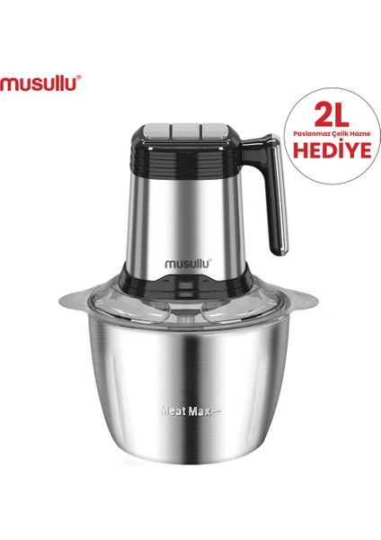 Rondo Doğrayıcı 2l Metalik Pratik ve Şık Mutfak Gereci fiyatları