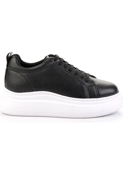 Siyah Beyaz Kadın Sneaker K01377023909
