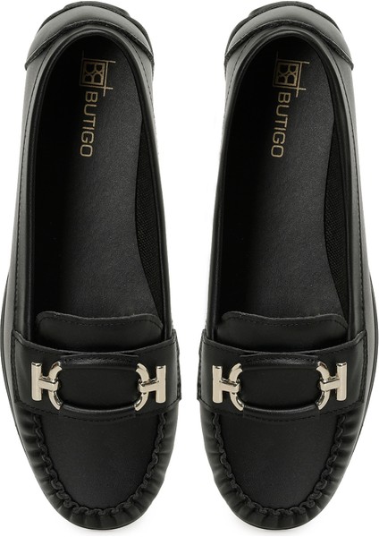 25K-2205 5pr Siyah Kadın Loafer